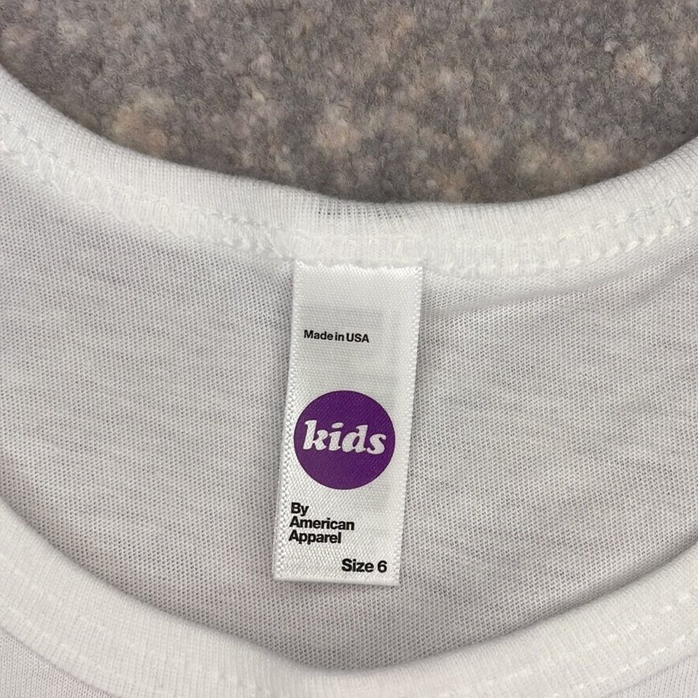 AMERICAN APPAREL 50/50 poly cotton blend kids tank - Picture 3 of 4